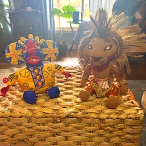 Disney The Lion King Broadway Musical Plushes Simba & Trickster, Stuffed Animals